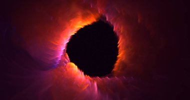 Soyut çok renkli fraktal ışık arkaplanı 3B görüntüleme