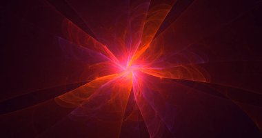 3B elle hazırlanmış soyut teknoloji fraktal arkaplan