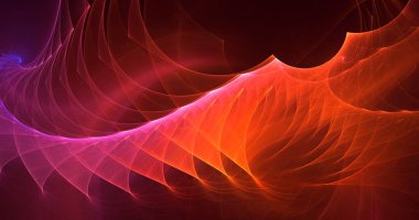 3B elle hazırlanmış soyut fantezi ışık fraktal arkaplan
