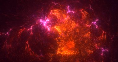 Fraktal 3D görüntüleme soyut ve parlak arkaplan