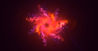 Fraktal 3D görüntüleme soyut ve parlak arkaplan