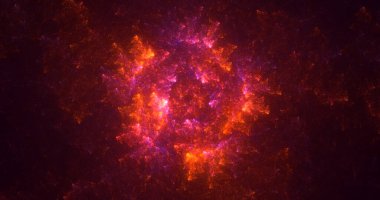 Fraktal 3D görüntüleme soyut ve parlak arkaplan