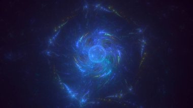 Fraktal 3D görüntüleme soyut ve parlak arkaplan