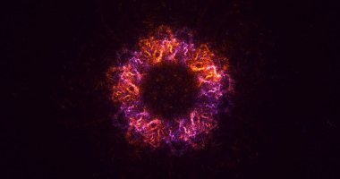 Fraktal 3D görüntüleme soyut ve parlak arkaplan