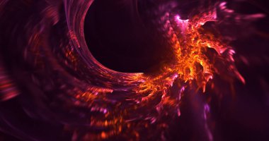 Fraktal 3D görüntüleme soyut ve parlak arkaplan