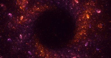 Fraktal 3D görüntüleme soyut ve parlak arkaplan