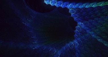 Fraktal 3D görüntüleme soyut ve parlak arkaplan