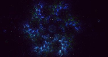 Fraktal 3D görüntüleme soyut ve parlak arkaplan