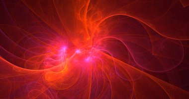 Fraktal 3D görüntüleme soyut ve parlak arkaplan