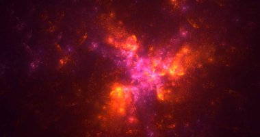 Fraktal 3D görüntüleme soyut ve parlak arkaplan