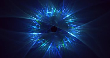 Fraktal 3D görüntüleme soyut ve parlak arkaplan