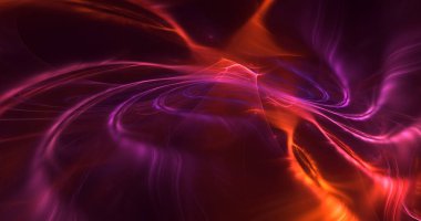 3B elle hazırlanmış soyut fantezi ışık fraktal arkaplan