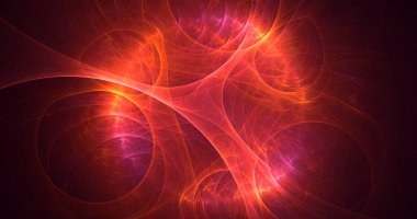 Soyut fraktal çokgen arkaplanı 3B elle hazırlama 