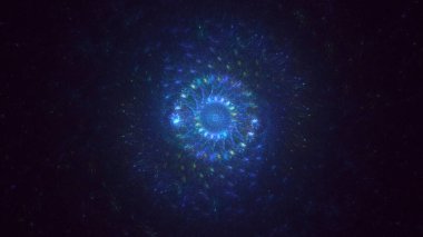 Soyut fraktal çokgen arkaplanı 3B elle hazırlama 