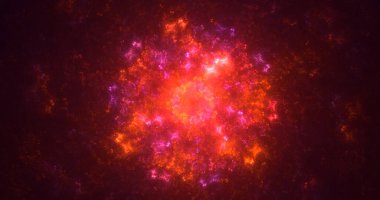 3B elle hazırlanmış soyut yuvarlak ışık arkaplanı