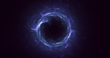 3B el ile soyut fraktal ışık arkaplanı oluşturma