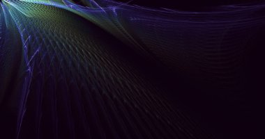 3B el ile soyut fraktal ışık arkaplanı oluşturma