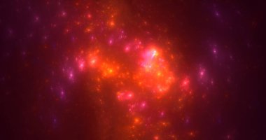 3B el ile soyut fraktal ışık arkaplanı oluşturma