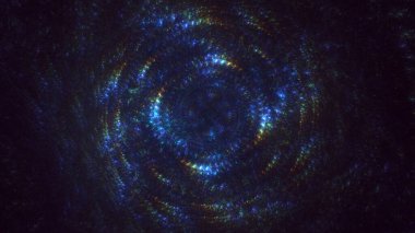 3B el ile soyut fraktal ışık arkaplanı oluşturma