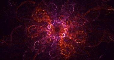 Soyut fraktal iş arkaplanı 3 boyutlu oluşturuluyor