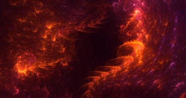 Soyut fraktal iş arkaplanı 3 boyutlu oluşturuluyor