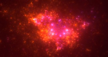 Soyut fraktal iş arkaplanı 3 boyutlu oluşturuluyor