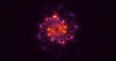 3D elle hazırlama soyut çoklu renk teknolojisi fraktal ışık arkaplanı