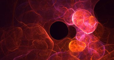 3D elle hazırlama soyut çoklu renk teknolojisi fraktal ışık arkaplanı