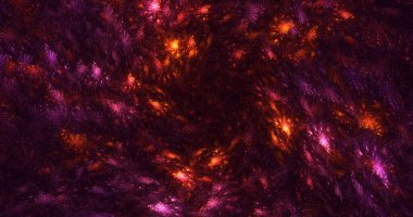 Soyut çok renkli fraktal ışık arkaplanı 3B görüntüleme