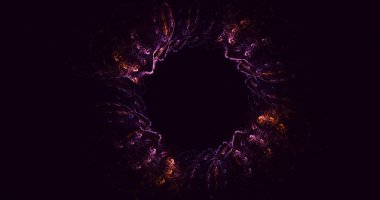 Soyut çok renkli fraktal ışık arkaplanı 3B görüntüleme