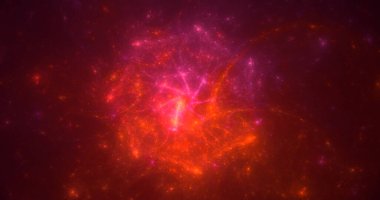 3B elle hazırlanmış soyut fantezi ışık fraktal arkaplan