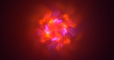 3B elle hazırlanmış soyut fantezi ışık fraktal arkaplan