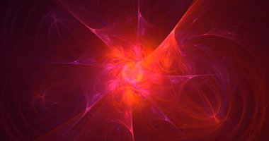 3B elle hazırlanmış soyut fantezi ışık fraktal arkaplan