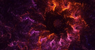 Soyut fraktal çokgen arkaplanı 3B elle hazırlama 