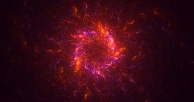 Soyut fraktal çokgen arkaplanı 3B elle hazırlama 