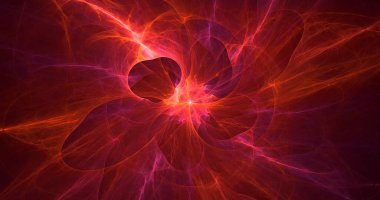 Soyut fraktal çokgen arkaplanı 3B elle hazırlama 