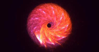 Soyut fraktal çokgen arkaplanı 3B elle hazırlama 