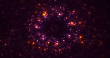 Soyut fraktal çokgen arkaplanı 3B elle hazırlama 