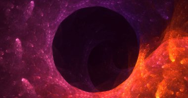 3B elle hazırlanmış soyut fantezi ışık fraktal arkaplan