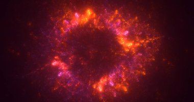 3B elle hazırlanmış soyut fantezi ışık fraktal arkaplan