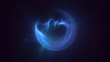 3B elle hazırlanmış soyut fantezi ışık fraktal arkaplan