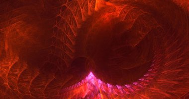 3B elle hazırlanmış soyut fantezi ışık fraktal arkaplan