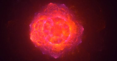 3B elle hazırlanmış soyut alan ve nebula arkaplanı 