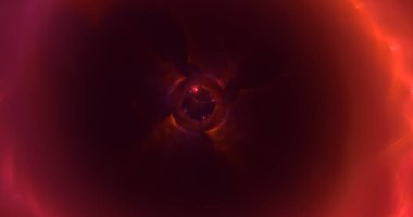 3B elle hazırlanmış soyut fantezi ışık fraktal arkaplan