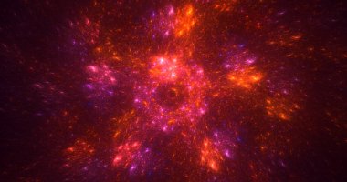 3B elle hazırlanmış soyut fantezi ışık fraktal arkaplan