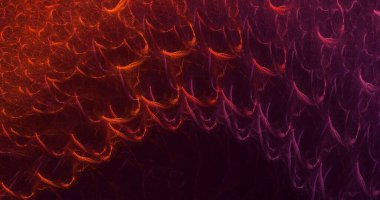 3B elle hazırlanmış soyut fantezi ışık fraktal arkaplan