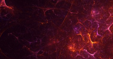 3B elle hazırlanmış soyut fantezi ışık fraktal arkaplan