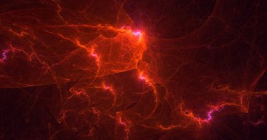 3B elle hazırlanmış soyut fantezi ışık fraktal arkaplan