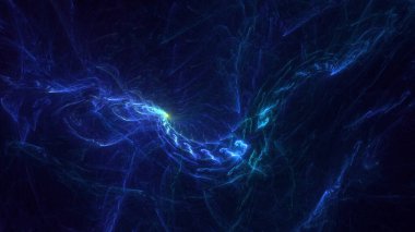 3B elle hazırlanmış soyut daire ışık arkaplanı