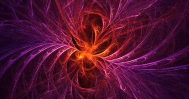 3B elle hazırlanmış soyut daire ışık arkaplanı